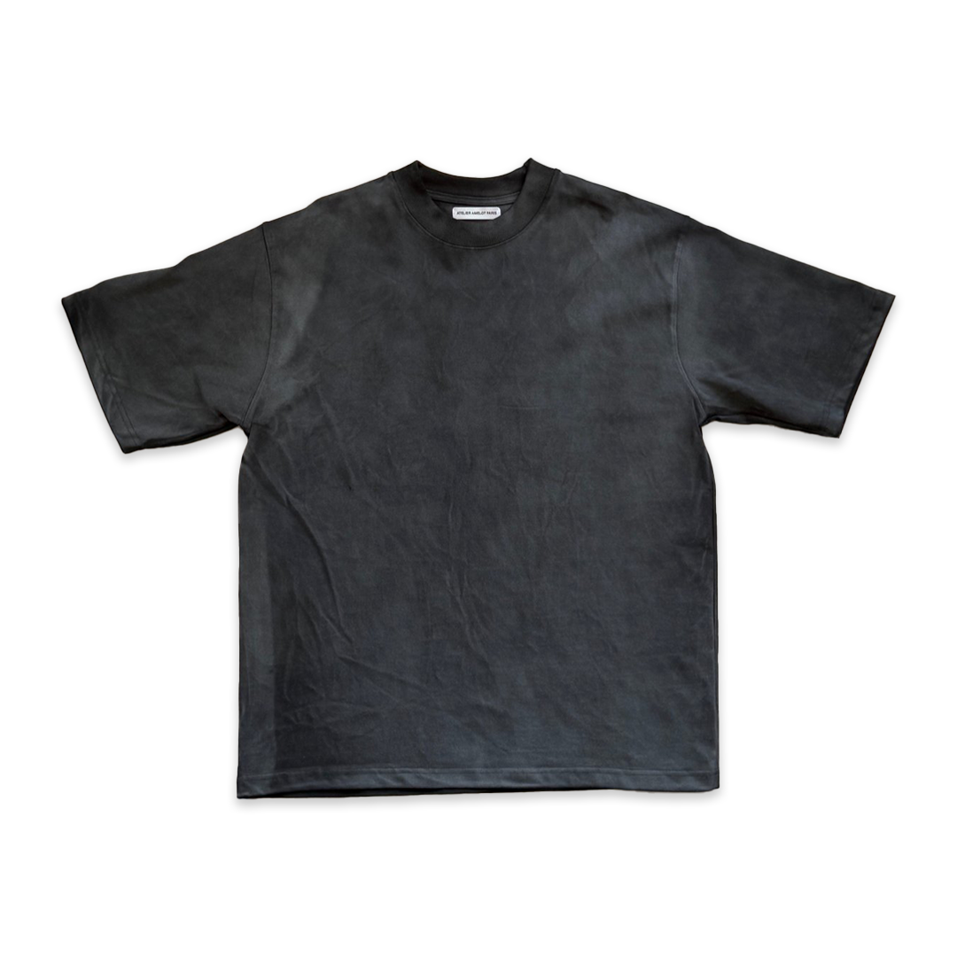 Atelier Amelot Blanks - T-shirt Ultra Luxe Vintage Black - Coupe Oversized