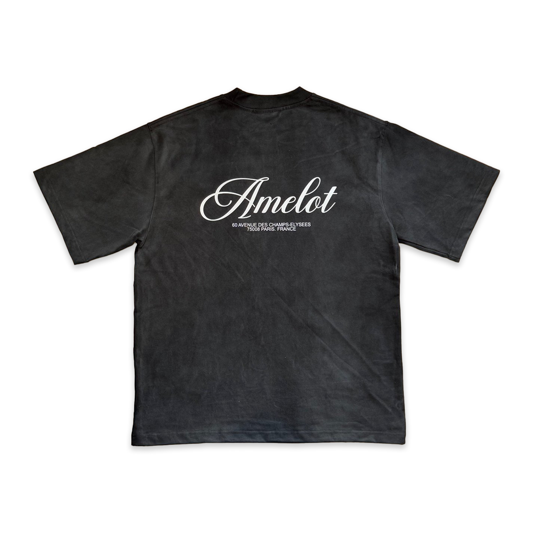 Atelier Amelot - T-shirt Ultra Luxe Vintage Black Haute Couture - Coupe Oversize