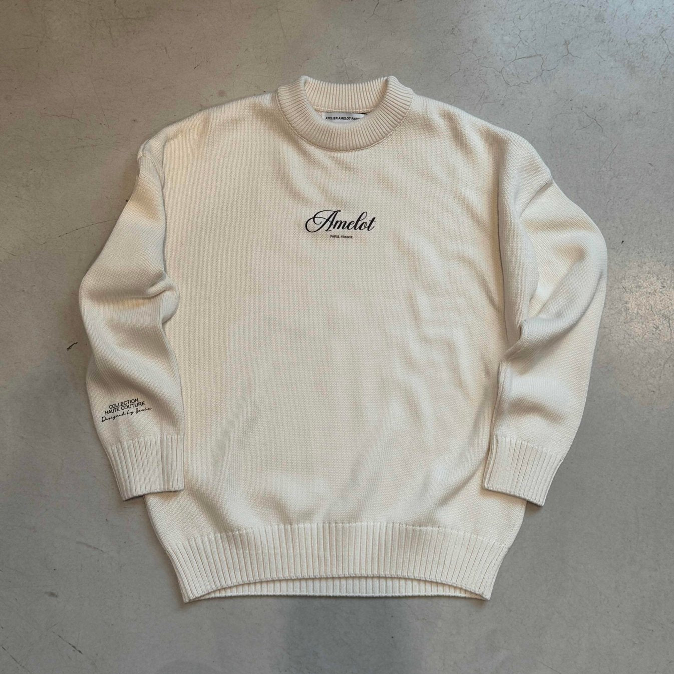 Atelier Amelot - Sweat Wool Luxe Ecru Haute Couture - Coupe Oversize