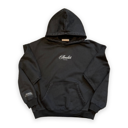 Atelier Amelot - Hoodie Luxe Vintage Black Haute Couture - Coupe Oversize