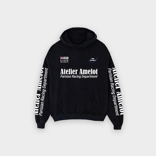 Atelier Amelot - Hoodie Luxe Vintage Black RCAA Le Mans - Coupe Oversize