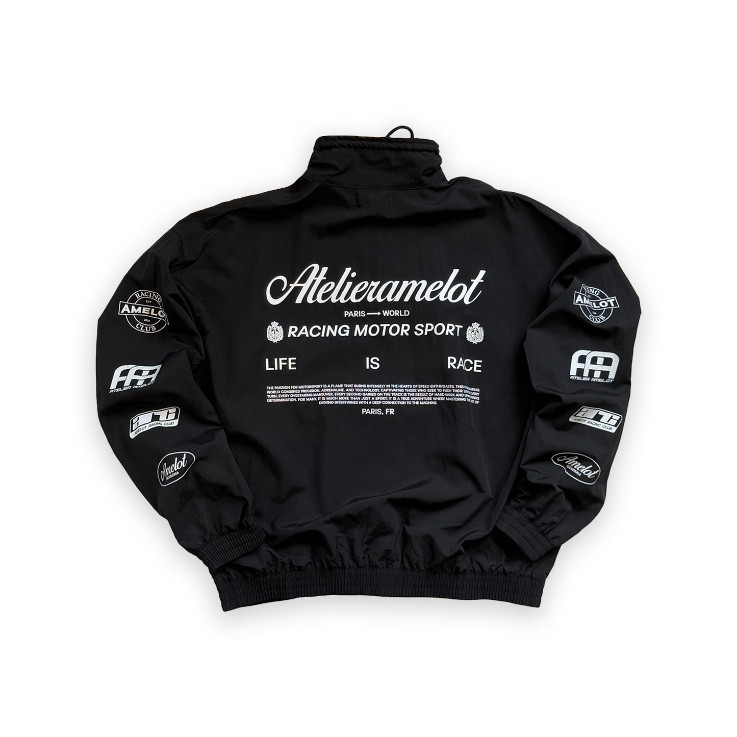 Atelier Amelot - Jacket Luxe Black Racing - Coupe Oversize